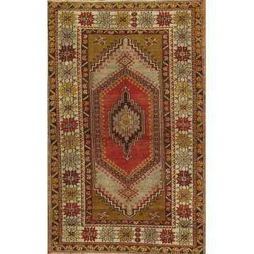 Sivas Collection Hand-Knotted Lamb's Wool Area Rug, 3'10"x6'
