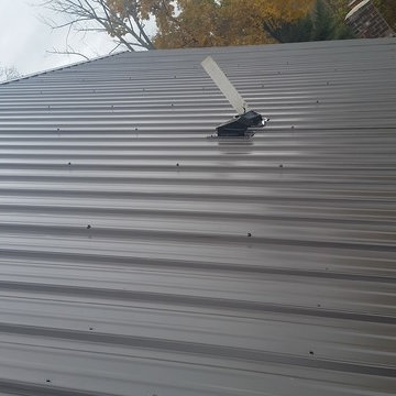 Corrugated Metal Roofing in Burnished Slate