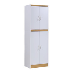 50 Most Por Transitional 4 Door Pantry Cabinets For 2018 Houzz Mod Luna Wooden 4 Door Pantry White Cabinets