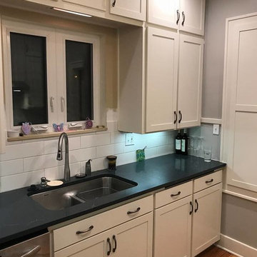 Beautiful Soft White Finished Cabinets