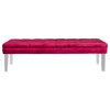 Madi Tufted Bench, Red