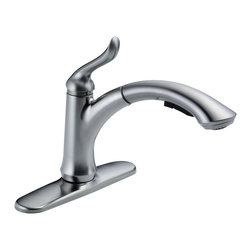 Delta Linden&trade; Single Handle Water-Efficient Pull-out Kitchen Faucet - Kitchen Faucets