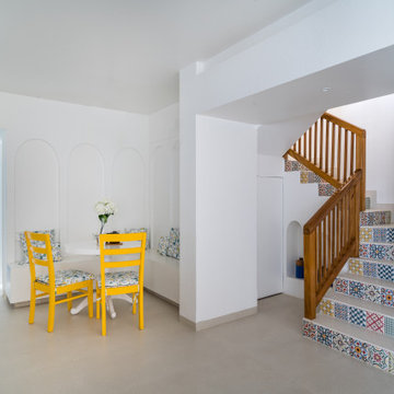 The yellow door pent house design by between walls pune