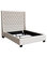 Park Avenue Linen Tufted Bed With Vintage Wing, Desert Sand, Eastern King