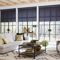 Radiance Room Darkening Sheer Shades in Shadow 3" Midnight - Venetian Blinds