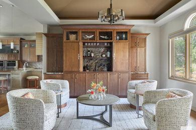 Inspiration for a transitional living room remodel in Denver