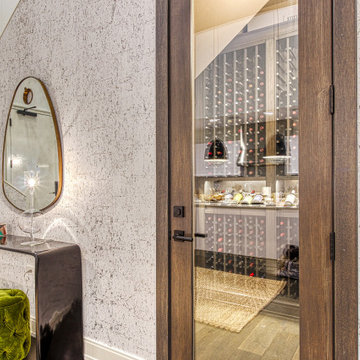 Modern Oak Wine Cellar in West Loop, Chicago