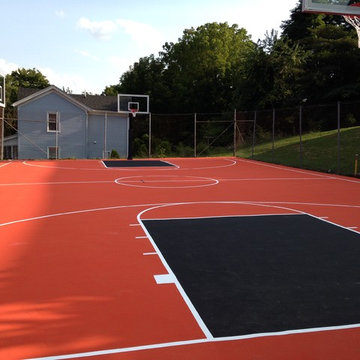 Tennis Court Re Finishing Job