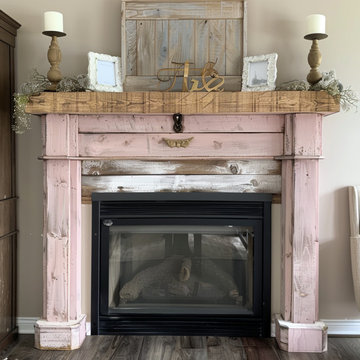 Colored Fireplace Mantels