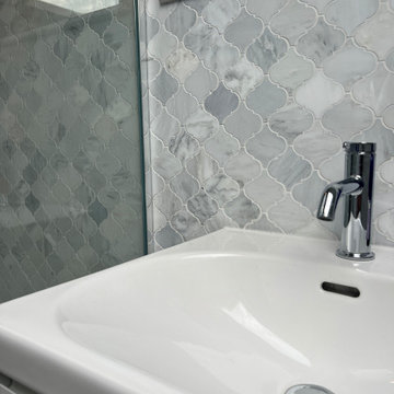 Luxurious marble loft shower room