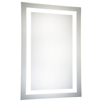 LED Hardwired Mirror Rectangle W24"H40" Dimmable 5000K