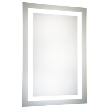 Led Hardwired Mirror Rectangle W24H40 Dimmable 5000K