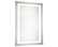 LED Hardwired Mirror Rectangle W24"H40" Dimmable 5000K