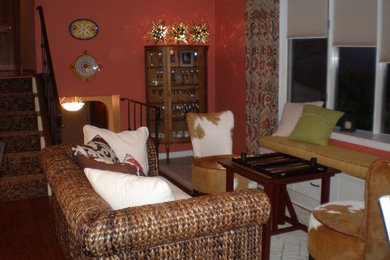 Living room - eclectic living room idea in Baltimore
