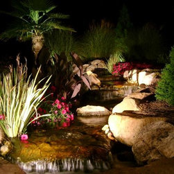 Nightlighting Waterfalls - Landscape Lighting