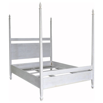 Venice Bed, Eastern King, White Wash