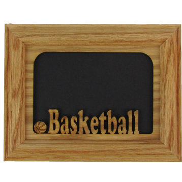 Basketball Oak Picture Frame and Oak Matte, 5"x7"