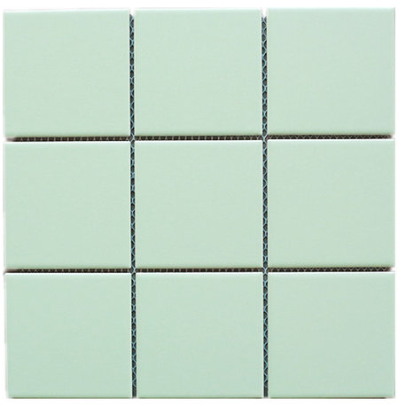 11.75"x11.75" Rae Square Porcelain Mosaic Tile Sheet, Mint