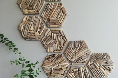 Плитка Hexagon - 3D плитка из морского дерева