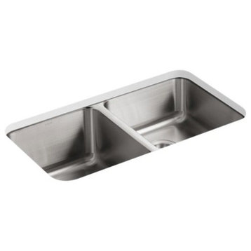 Kohler Undertone 31-1/2" X 18" X 9-3/4" Double-Equal Bowl Kitchen Sink