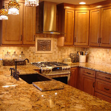kitchen granite/backsplash
