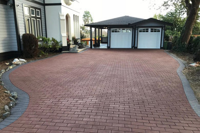 Example of a mid-sized classic house exterior design in Other