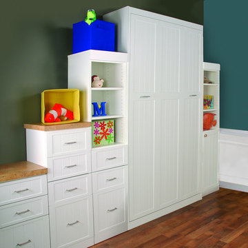 Panel twin bed for children's room