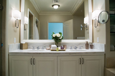 Inspiration for a contemporary bathroom remodel in Houston