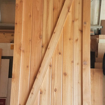 Raw Cedar Barn Door