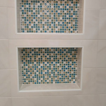 Bathroom with shower pan renovation.