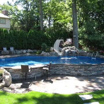 Elevated Backyard Terrain/Swimming Pool (Long Island/NY):