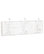 Traditional Wall Coat Rack, Antique White, 3 Hooks