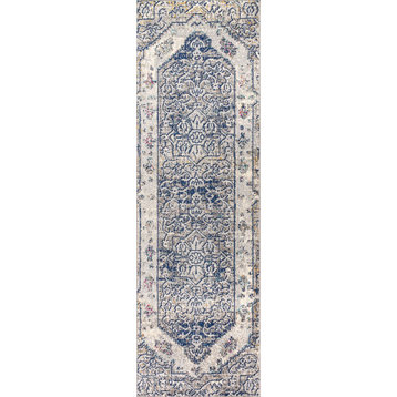 Modern Persian Boho Vintage Area Rug, 2x8