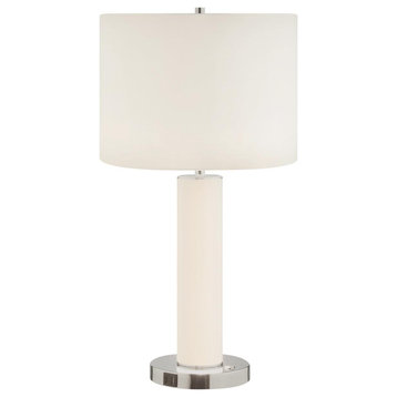 Quilla 1 Light Table Lamp, Nickel