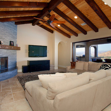 Mediterranean Style Family Room