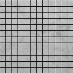 Carrara Marble Italian White Bianco Carrera 1x1 Mosaic Tile Polished - Home Accessories & Decor