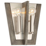 Designers Fountain - Westend 2 Light Wall Sconce, Satin Platinum - A simple frame finished in Polished Nickel suspending clear beveled glass panels. Ethan is a touch retro, a tad vintage, a dash modern and adds a subtle splash of exceitment to your space.