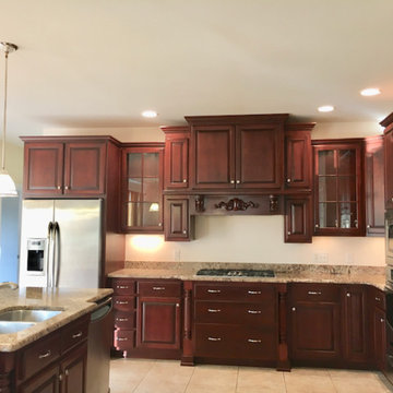Cherry Kitchen Cabinets Before