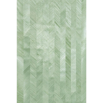 York Ronald Redding striped light green natural herringbone wood veneer, 8.5" X 11" Sample