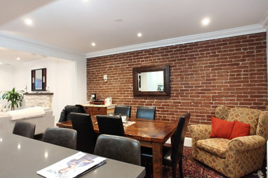 Dining room - contemporary dining room idea in Toronto