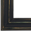Wide Distressed Black Picture Frame, Solid Wood, 20"x24"