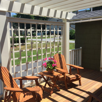 Acton Porch and deck with custom trellis and lattice