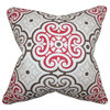 Nascha Geometric Pillow Red Blue 18"x18"