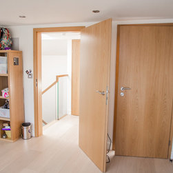 Oak Real Wood Veneer Single Doors - Home Decor