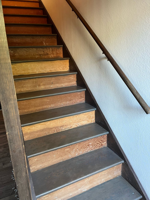 Advice for painting risers white and wood around stairs