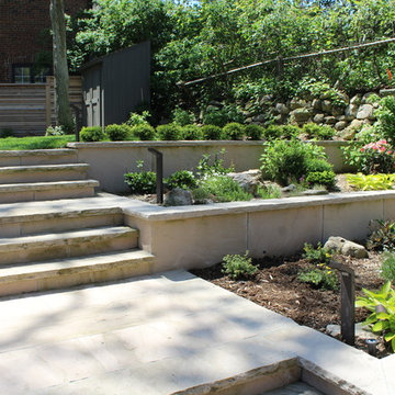 Terraced Backyard - low maintenance terraced gardens