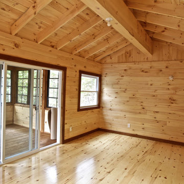Rustic Buckhorn Bunkie Adds More Space at the Cottage