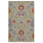 Momeni - Momeni Newport Hand Tufted Casual Area Rug Multi 5' X 8' - Inspired by the iconic textiles of William Morris, the updated patterns of this decorative area rug offer both classic and contemporary accent pieces with unlimited design potential. From lush botanical designs to Alhambra arabesques, each rug conveys an ageless beauty in shades of yellow, blue, grey and gold. 100% natural wool fibers and hand-tufted construction give each dynamic floorcovering structure and support that holds up beautifully in high-traffic areas of the home.