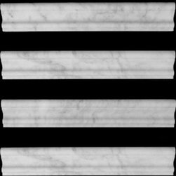 Carrara Marble Italian White Bianco Carrera Crown Molding Honed - Products