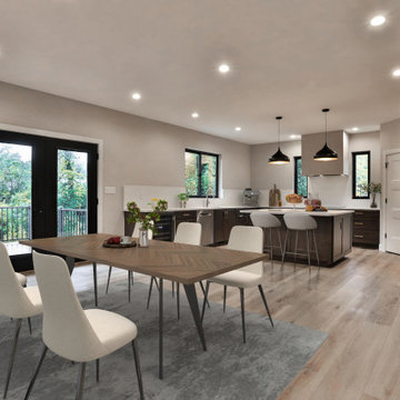 Cozy Mid-Century Modern Style Custom Home